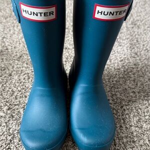 Hunter Kids Teal Rain Boots